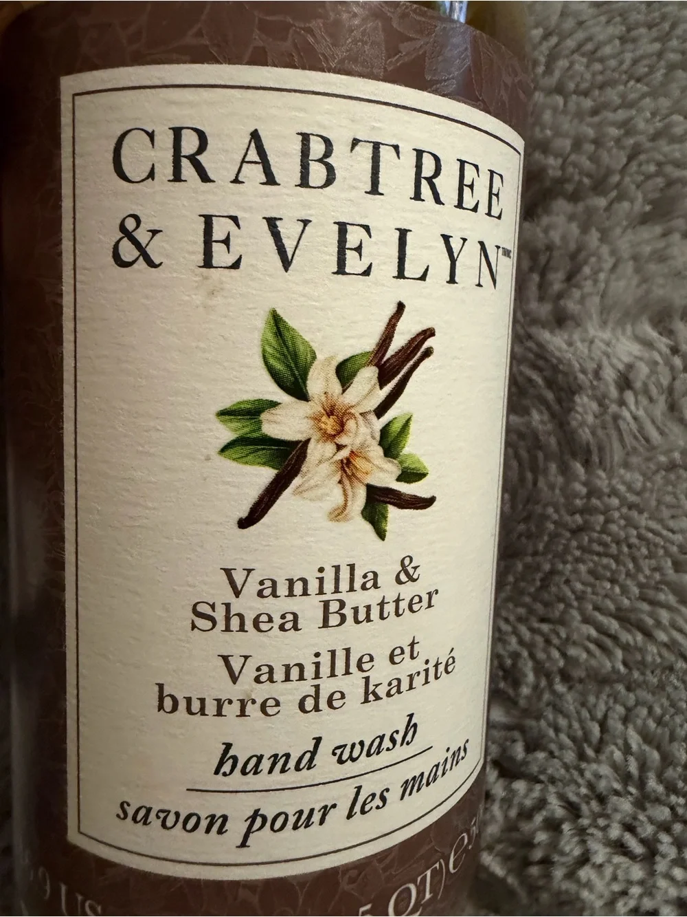 Crabtree & Evelyn bath gel and vanilla hand wash nib